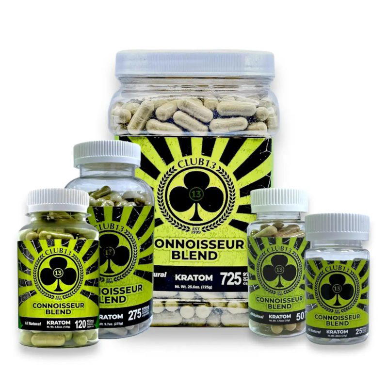 Club13 Connoisseur Blend Kratom Powder - A premium blend of the finest Kratom powders, designed for relief and euphoria