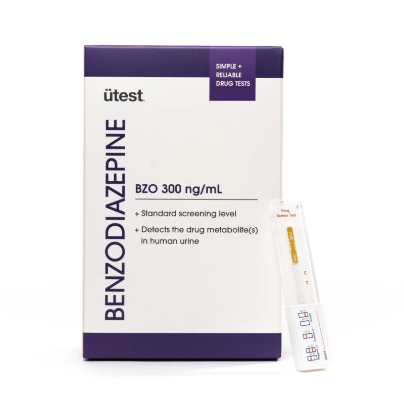 Easy-To-Use At Home Drug Detection Kits - UTest Benzodiazepines At Home Urine tests (BZO 300ng/mL)