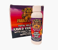 Paradise Kava + Kratom + Lions Mane 1200mg Shot