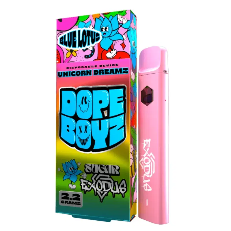 Sugar X Exodus Dope Boyz Blue Lotus Disposable Vape 2.2g